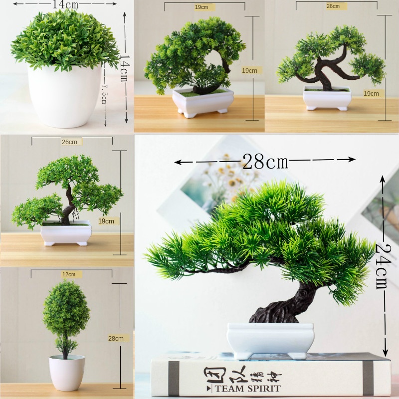 Bonsai Garden Zen - New Green Artificial Plants Bonsai Small