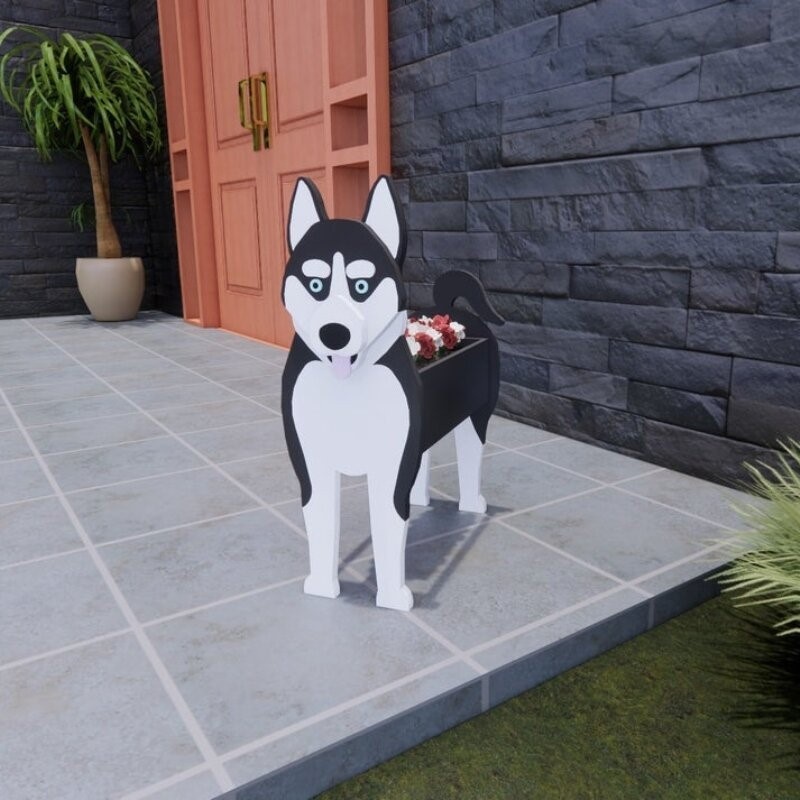 DIY Dog Planter Garden Flower  - Bonsai Tree Zen Garden ulasan dan harga
