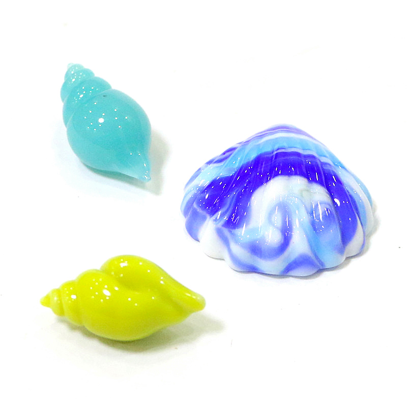 Cute Mini Glass Shell Conch Or - Bonsai Garden Europe ulasan dan harga