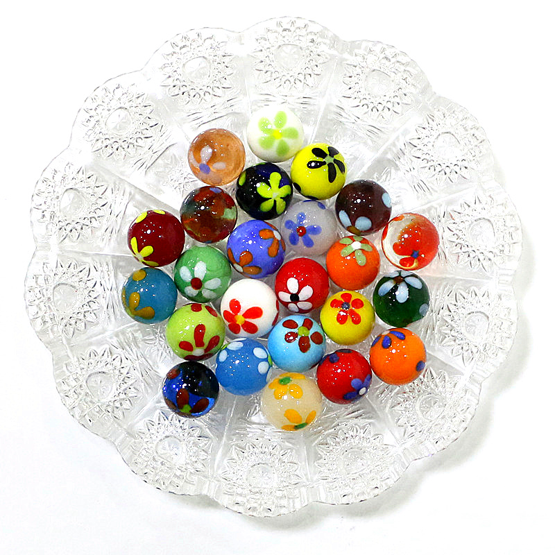 6pcs 16mm Colorful Rare Glass  - Bonsai Garden Europe ulasan dan harga