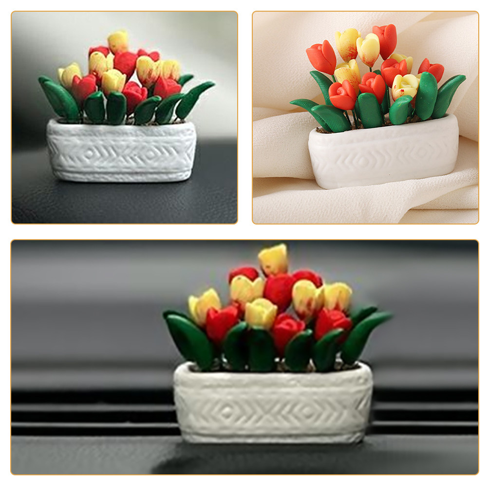 Mini Tulip Potted Plant Decora - Bonsai Garden Europe ulasan dan harga