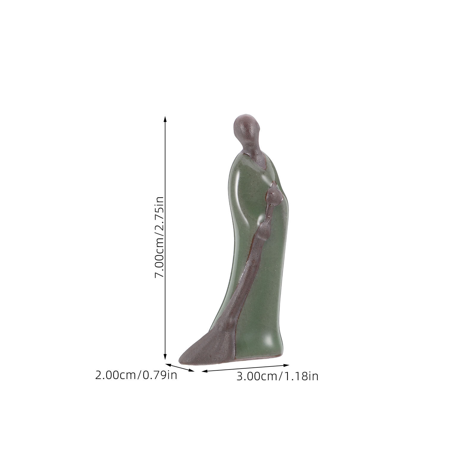 Ceramic Mini Zen Monk Figure B - Bonsai Tree Zen Garden ulasan dan harga