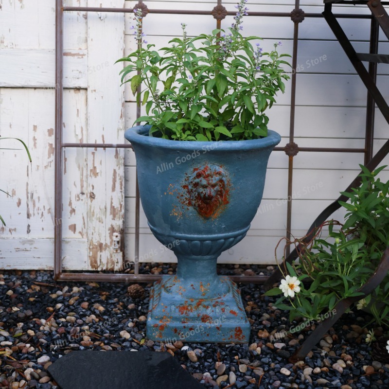 Vintage Antique Finish Lion He - Bonsai Garden Display ulasan dan harga