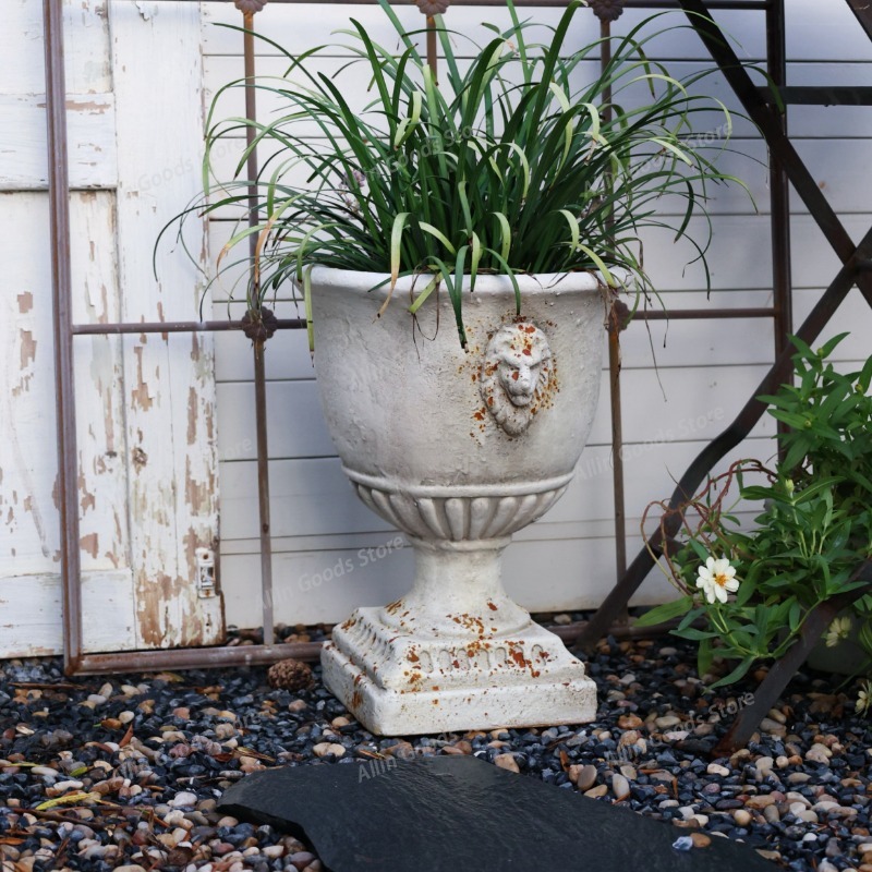 Vintage Antique Finish Lion He - Bonsai Garden Display ulasan dan harga