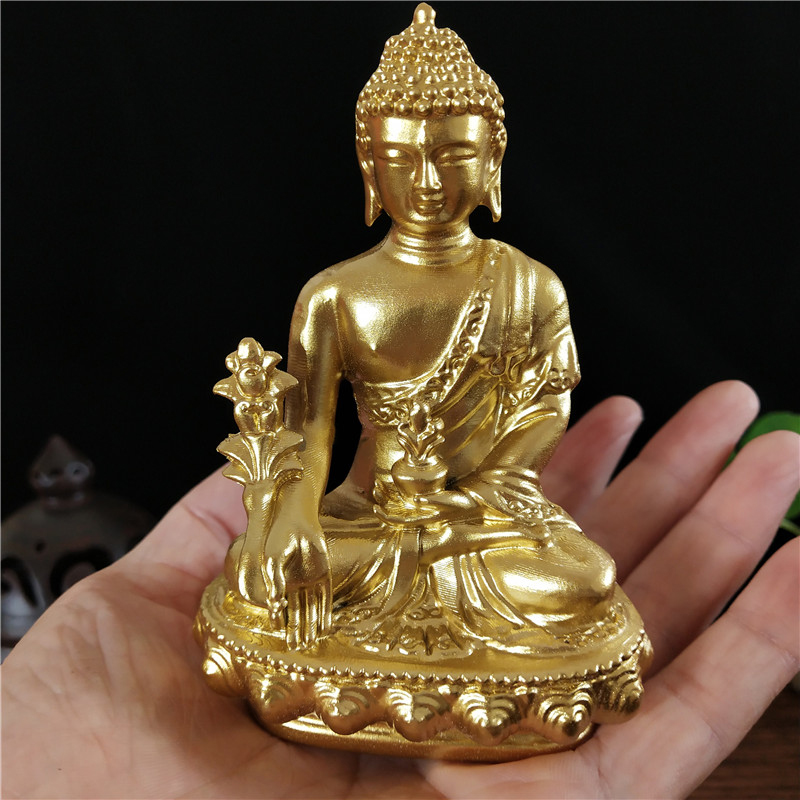 Goldn Medicine Buddha Statue W - Bonsai Garden Zen ulasan dan harga
