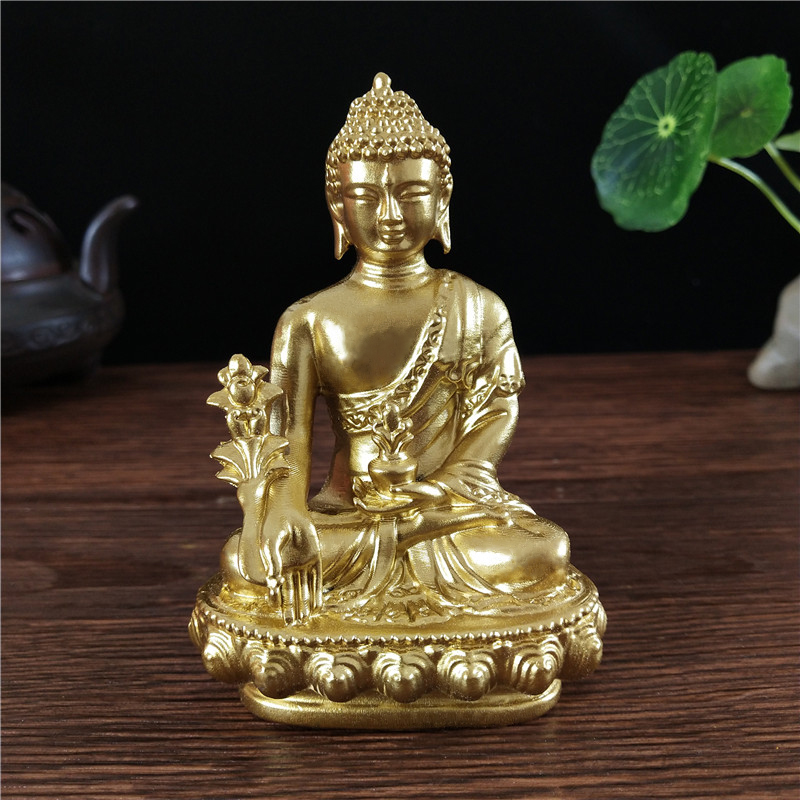 Goldn Medicine Buddha Statue W - Bonsai Garden Zen ulasan dan harga
