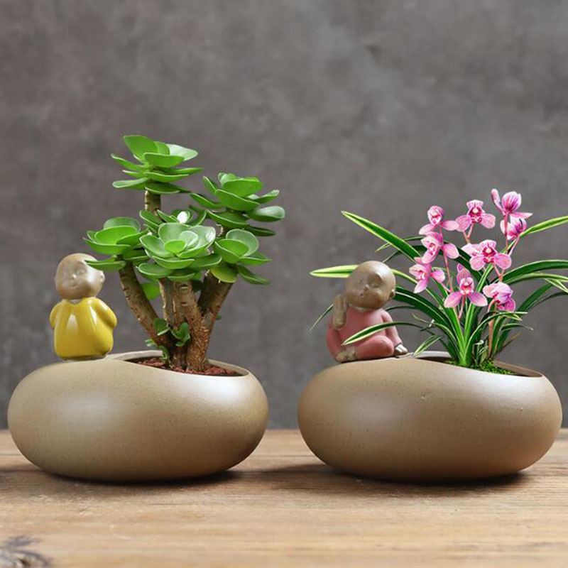 Chinese Style Retro Ceramic Mo - Bonsai Garden Europe ulasan dan harga