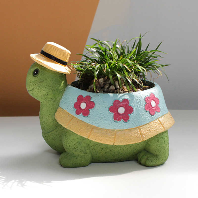 Cartoon Turtle Succulent Flowe - Bonsai Tree Zen Garden ulasan dan harga
