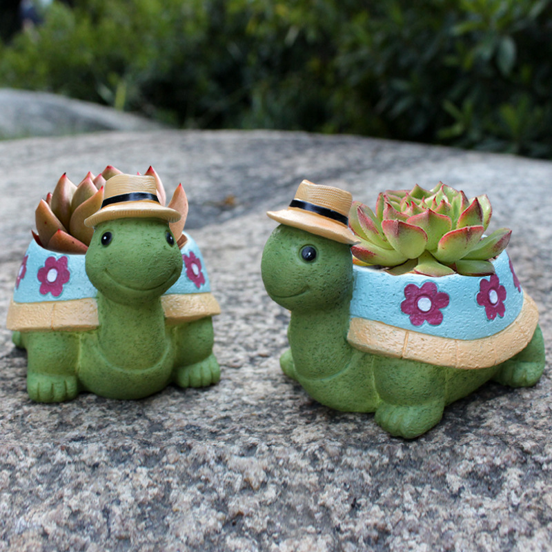 Cartoon Turtle Succulent Flowe - Bonsai Tree Zen Garden ulasan dan harga