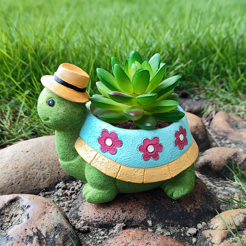 Cartoon Turtle Succulent Flowe - Bonsai Tree Zen Garden ulasan dan harga