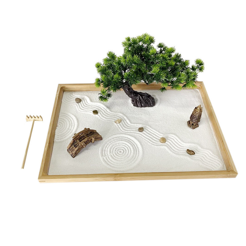 Japanese Zen Garden for Desk W - Bonsai Tree Zen Garden ulasan dan harga