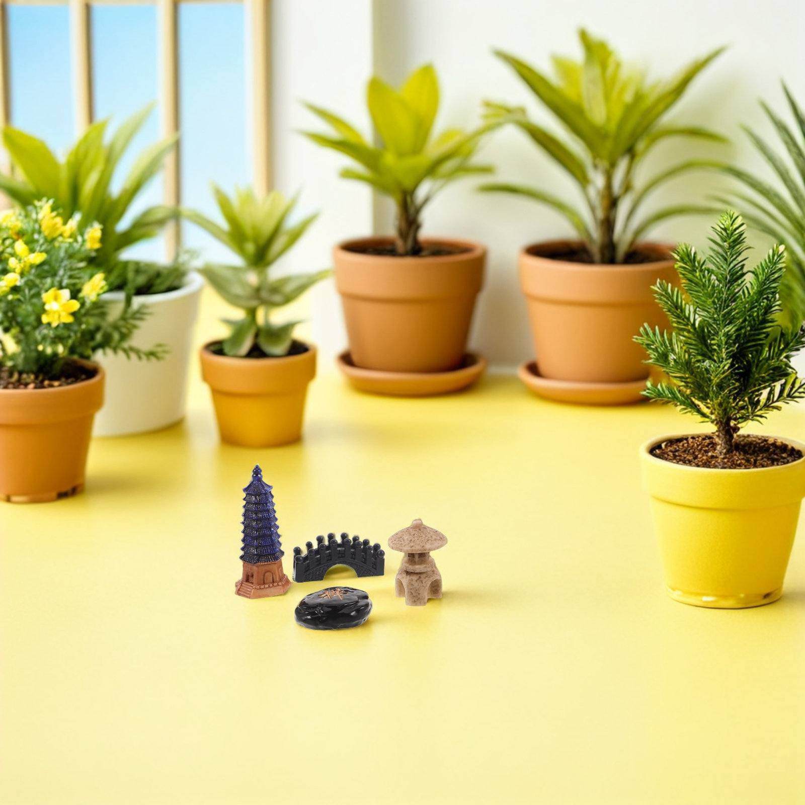 4Pcs Japanese Zen Garden Acces - Bonsai Zen Garden Set ulasan dan harga