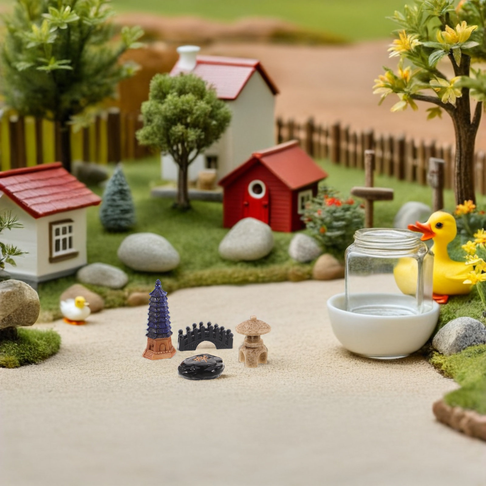4Pcs Japanese Zen Garden Acces - Bonsai Zen Garden Set ulasan dan harga