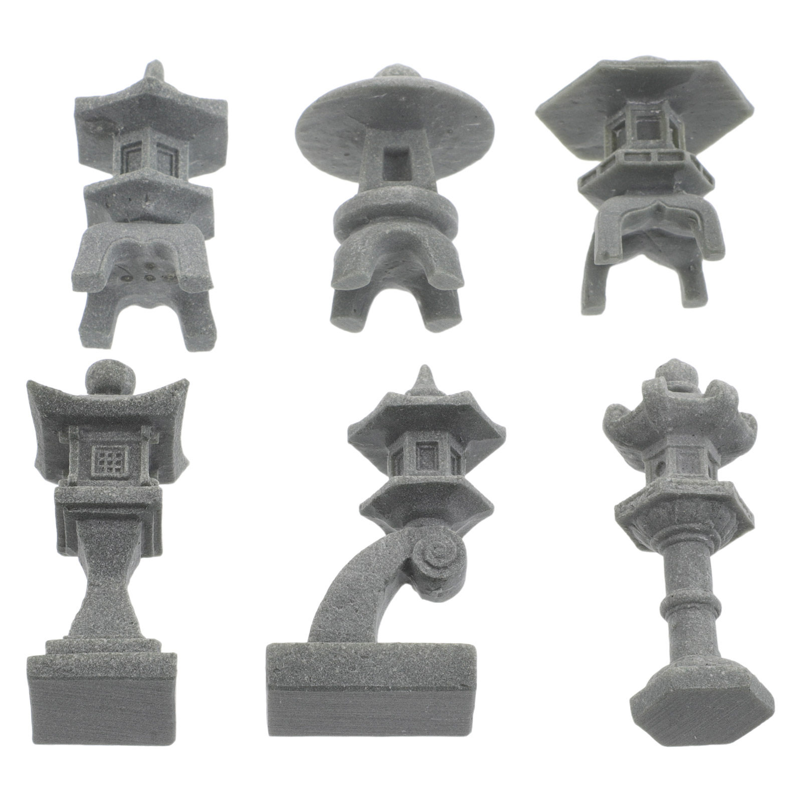 6Pcs Japanese Stone Lantern Pa - Bonsai Zen Garden Set ulasan dan harga