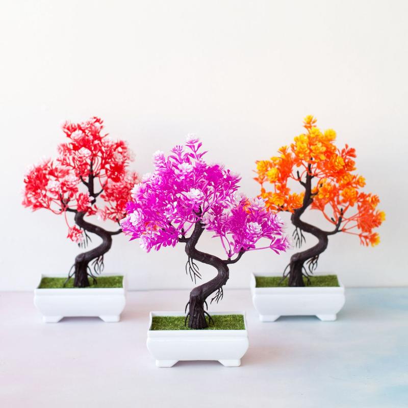 [MOA]Small Tree Pot Fake Plant - Bonsai Tree Zen Garden ulasan dan harga