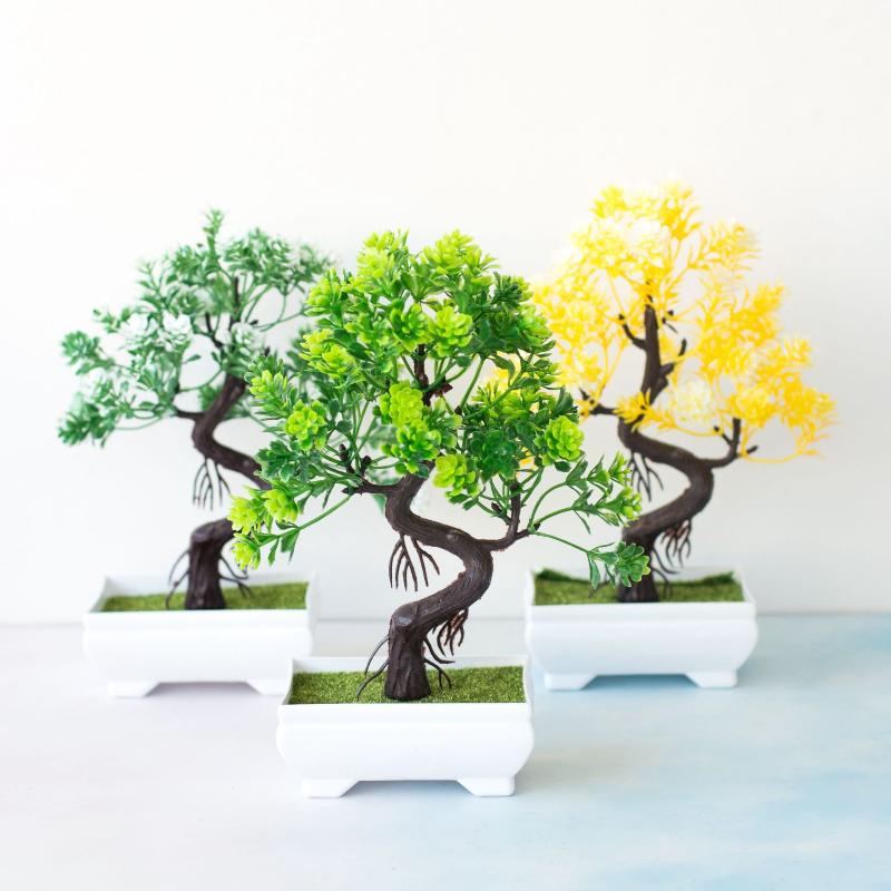 [MOA]Small Tree Pot Fake Plant - Bonsai Tree Zen Garden ulasan dan harga