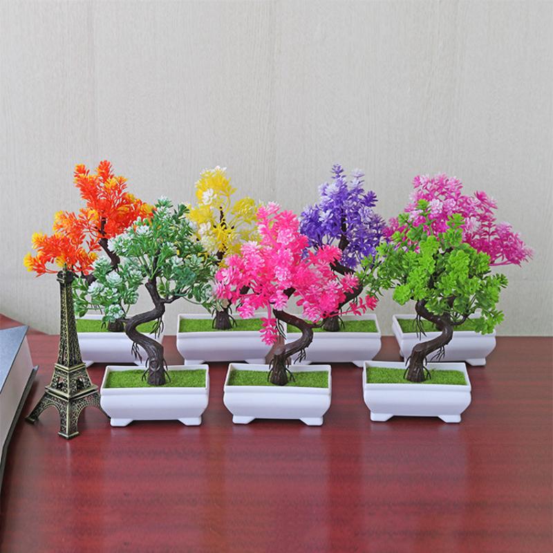 [MOA]Small Tree Pot Fake Plant - Bonsai Tree Zen Garden ulasan dan harga