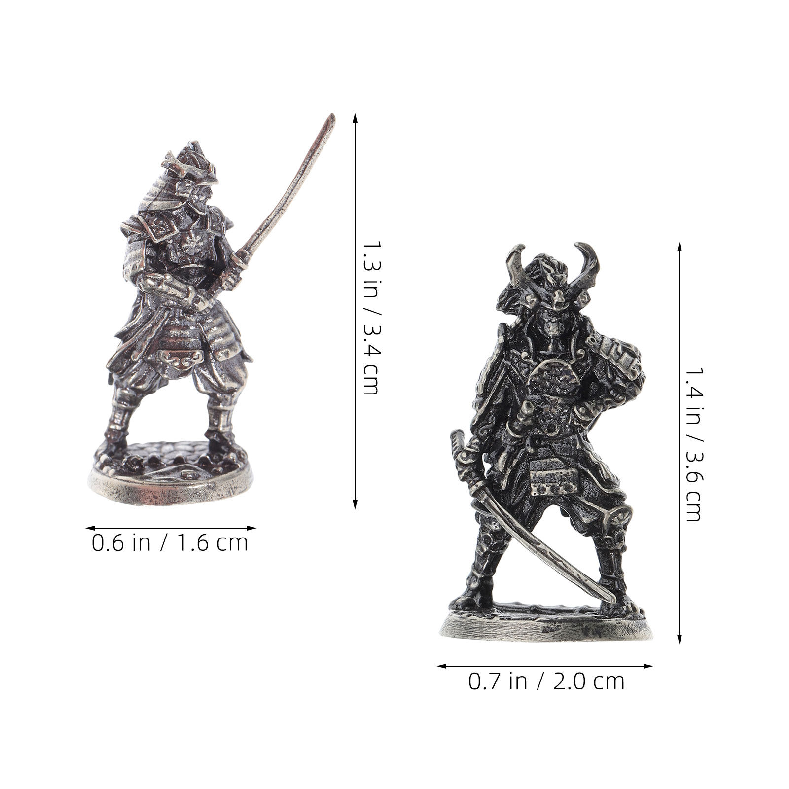 2Pcs Japanese Samurai Sculptur - Bonsai Garden Display ulasan dan harga