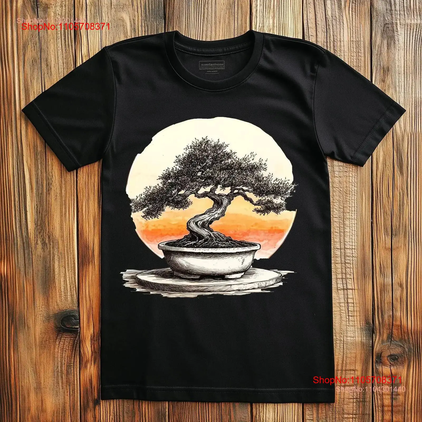 Japanese Bonsai Tree T Shirt Z - Bonsai Tree Zen Garden ulasan dan harga