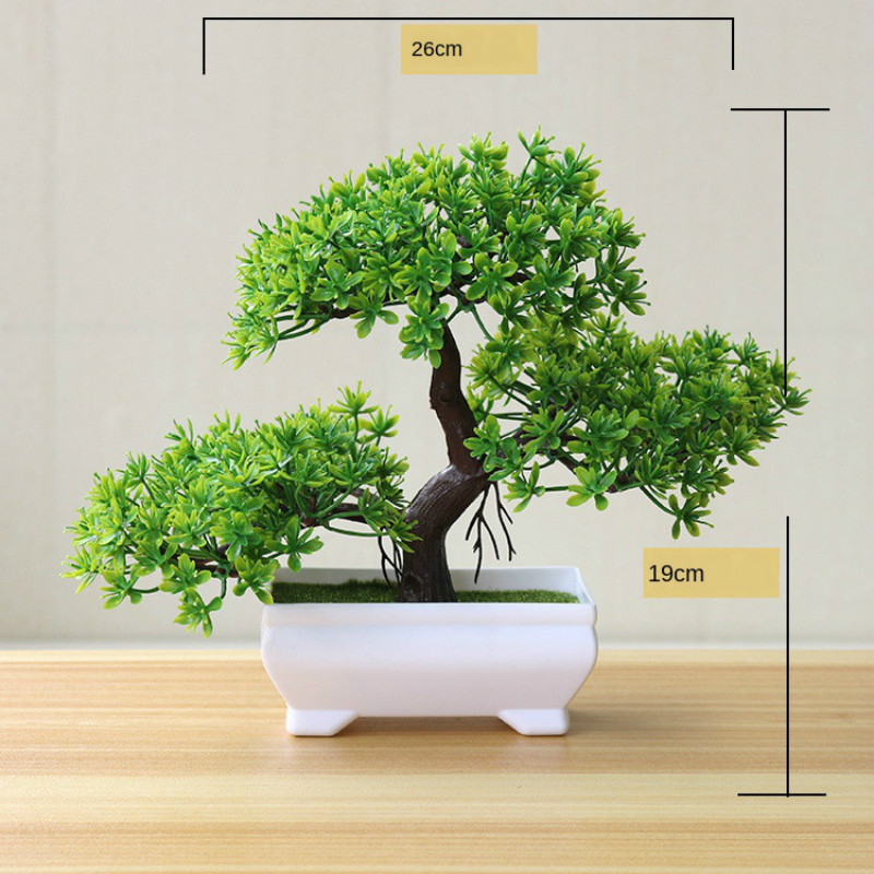 New Green Artificial Plants Bo - Bonsai Garden Zen ulasan dan harga