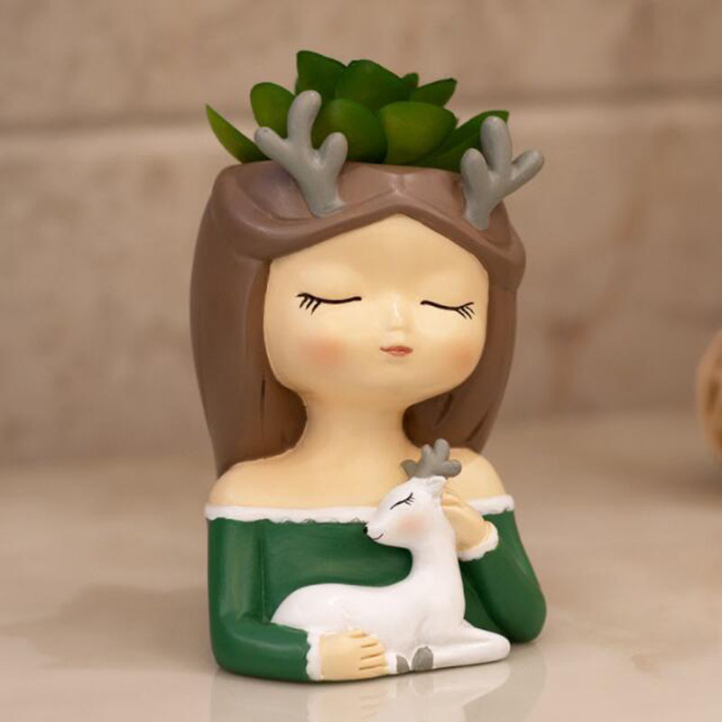Creative Resin Fleshy Flowerpo - Bonsai Garden Europe ulasan dan harga
