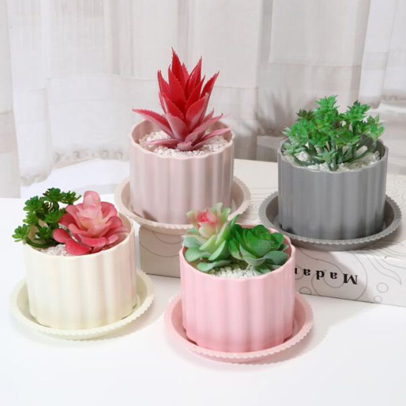 Nordic Style Plastic Flowerpot - Bonsai Garden Europe ulasan dan harga